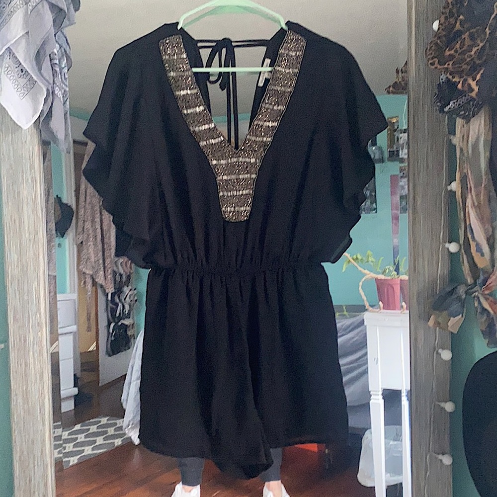 Medium Charlotte Russell Black Romper